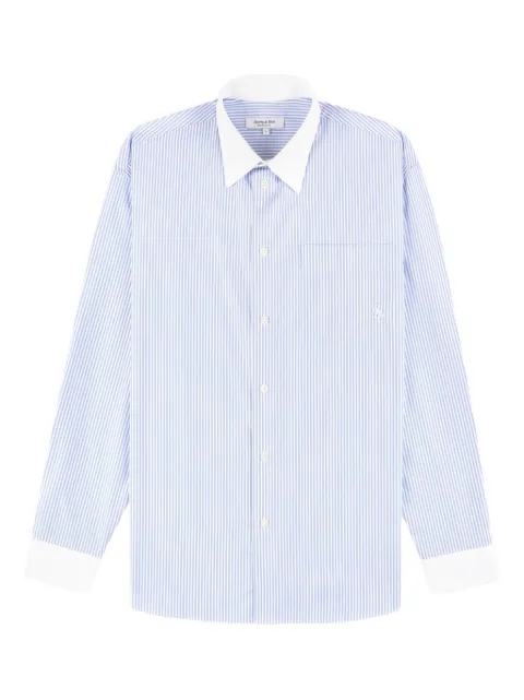 Sporty & Rich striped pocket shirt Blue SI01964302ST02