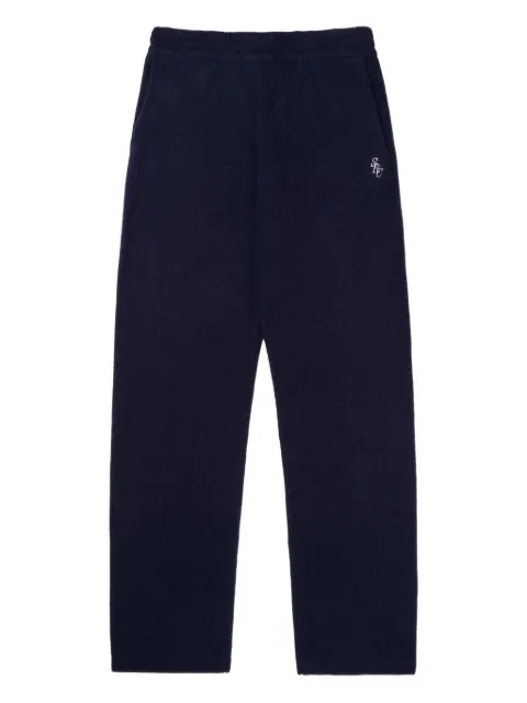 Sporty & Rich embroidery trousers Blue PA02764302