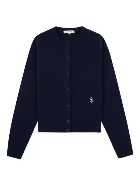 Sporty & Rich embroidered cardigan Blue WS07364302