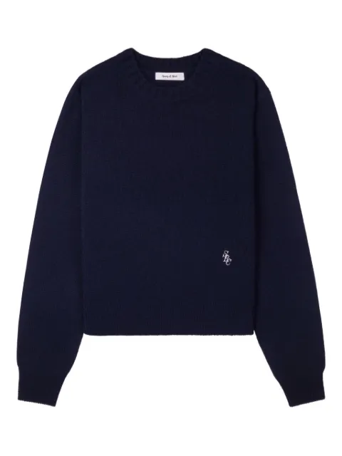 Sporty & Rich embroidered sweater Blue WS01264302BL106