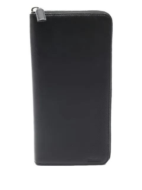 Prada Pre-Owned 2010s zip-fastening leather wallet Black 1021955