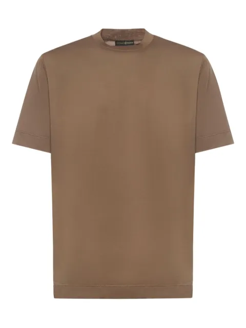 Giuliano Galiano cotton T-shirt Brown AIGUE