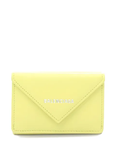 Balenciaga Pre-Owned 2010 paper mini trifold wallet Yellow 1022531