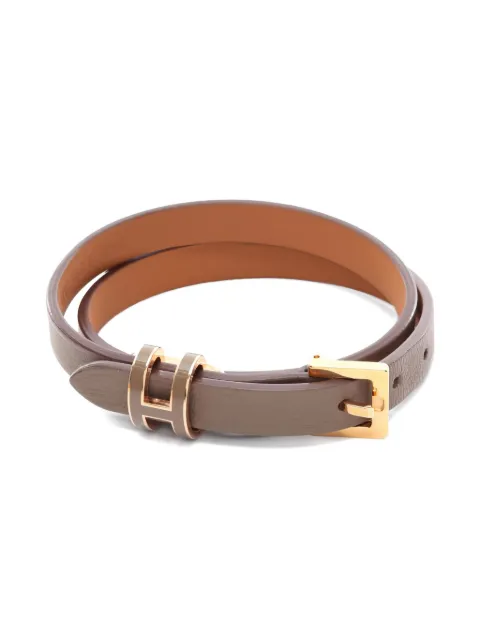 Hermès Pre-Owned Pop H Double Tour bracelet Brown 1020570K