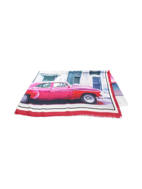 CHANEL Pre-Owned 1986- 1988 Coco Mark stall shawl White 1020366