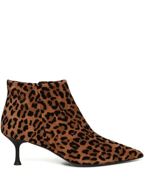 Giuliano Galiano animal-print heeled boots Brown TALUCILEOFLOBRANDY