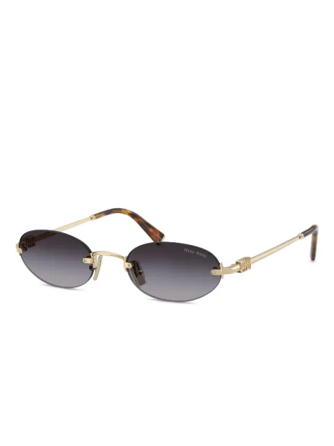 Miu Miu Eyewear oval-frame sunglasses Gold MUA54SZVN5D1