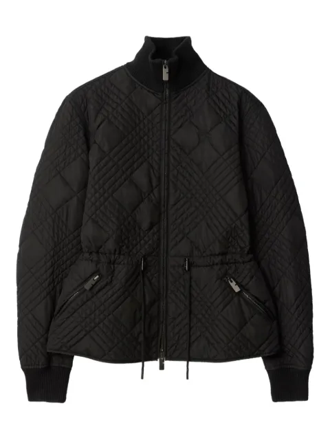 Burberry micro Check-stitch nylon wakerley jacket Black 8121368