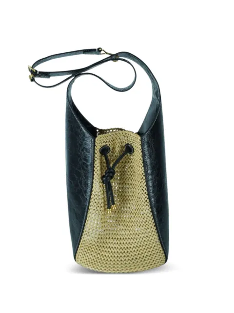 Tory Burch raffia bucket bag Black 2053697