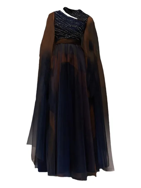 THA SEEN sequin-embellishment maxi dress Brown FW2608