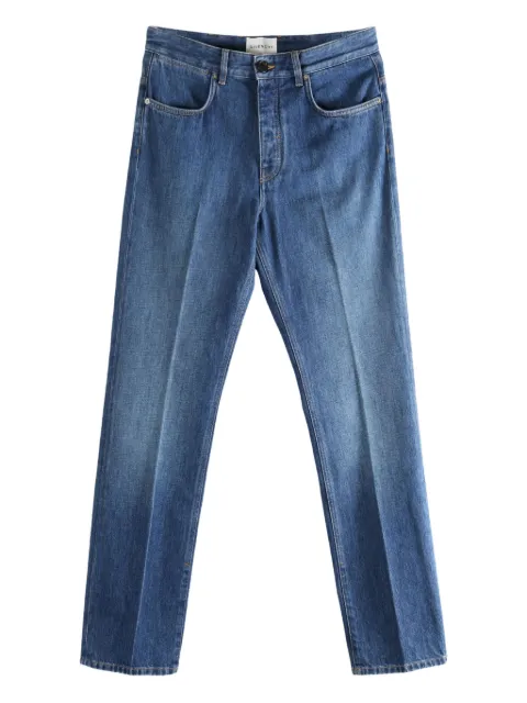 Givenchy rear logo patch cotton trousers Blue BM51NS5177