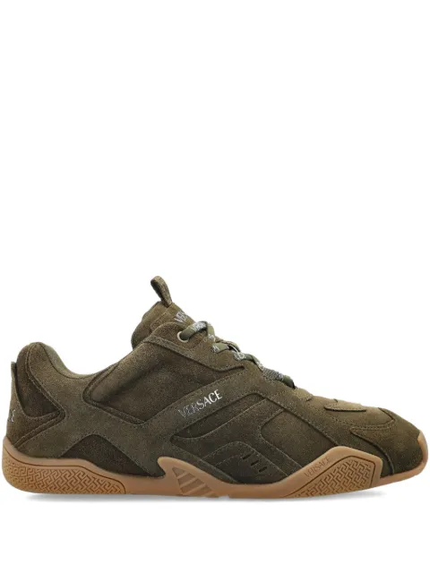 Versace Galaxia suede sneakers Green 10178781A15427