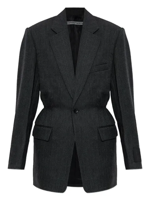 Alexander Wang elastic-waistband blazer Grey 1WC1262715019E