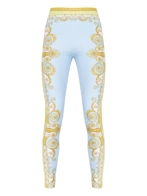 Versace printed leggings Blue 10039001A17164