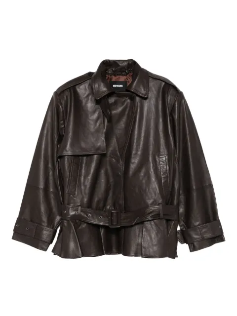 ROTATE BIRGER CHRISTENSEN leather jacket Brown 1158171667