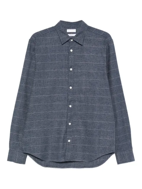 Cellar Door buttoned check shirt Blue WA150602