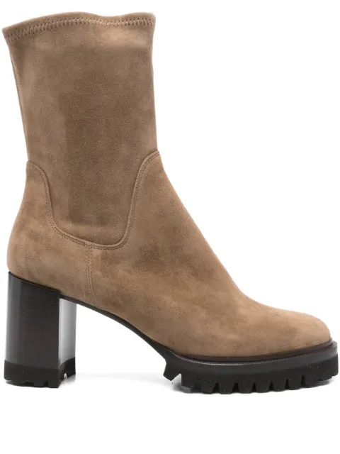 TRUMAN´S 90mm block-heel ankle boots Brown 4053