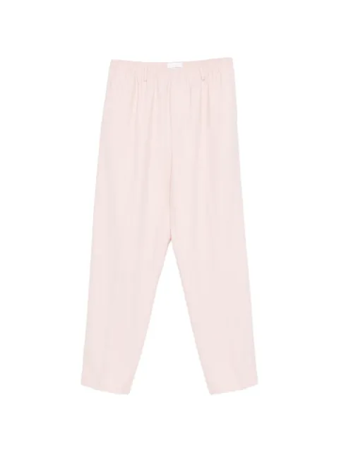Cellar Door elasticated-waistband wool trousers Pink WA110019BL