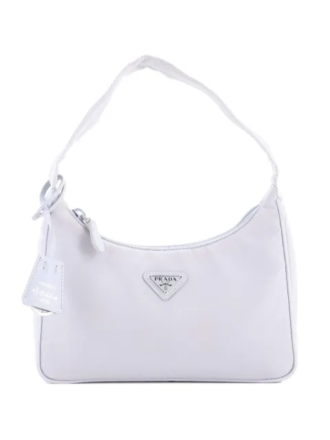 Prada Pre-Owned Re-Edition 2000 Tessuto Mini hobo bag Grey KDE60EPMWQYDSQ5O