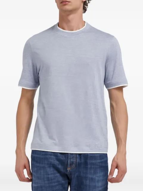 Brunello Cucinelli short-sleeve crew-neck t-shirt Grey MW8357427CGE03