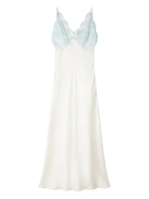 SANDRO lingerie-style maxi dress White SFPRO04658