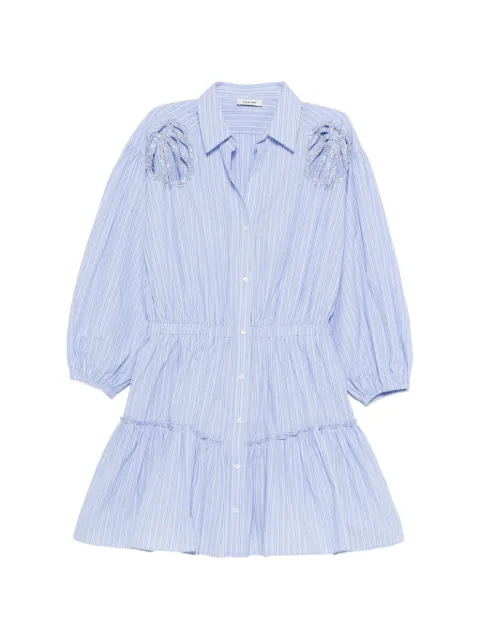 SANDRO mini striped cotton dress Blue SFPRO04803