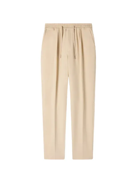 SANDRO elasticated straight-leg trousers Neutrals SHPJO00087
