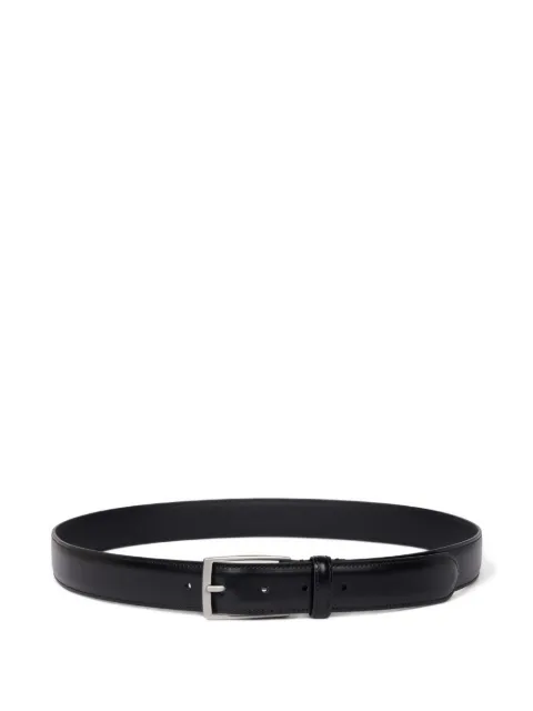 SANDRO rectangular buckle leather belt Black SHACE00485