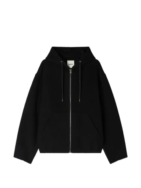 SANDRO hooded-neck jacket Black SHPBL01133