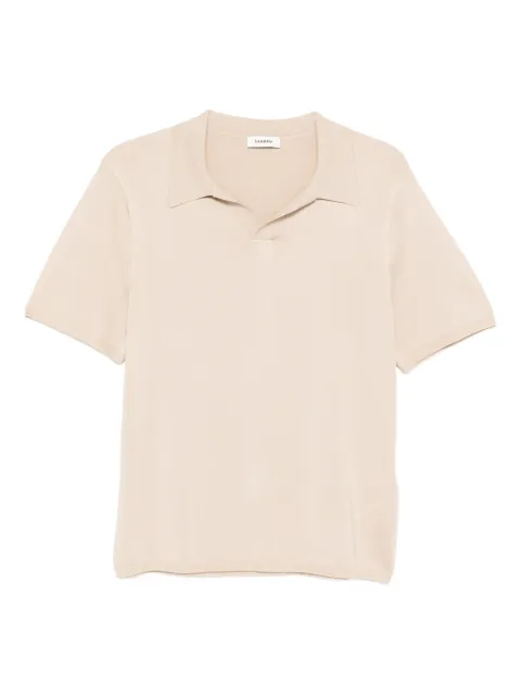 SANDRO short-sleeved V-neck polo shirt Neutrals SHPTR00725