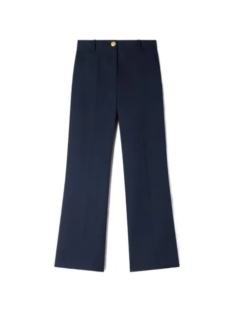 SANDRO wide-leg wool trousers Blue SFPPA01877