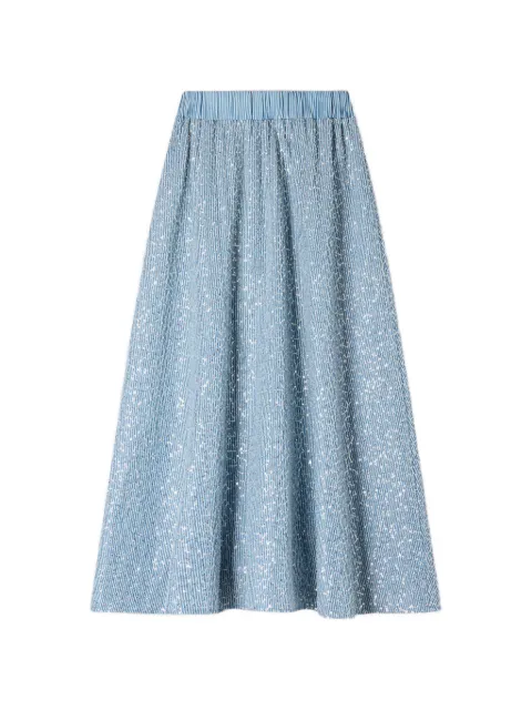 SANDRO maxi sequined skirt Blue SFPJU01609