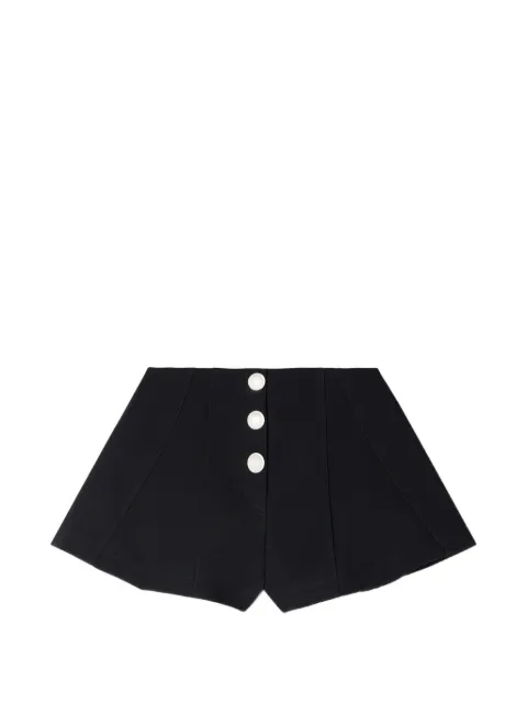SANDRO press-stud flared shorts Black SFPSH00583