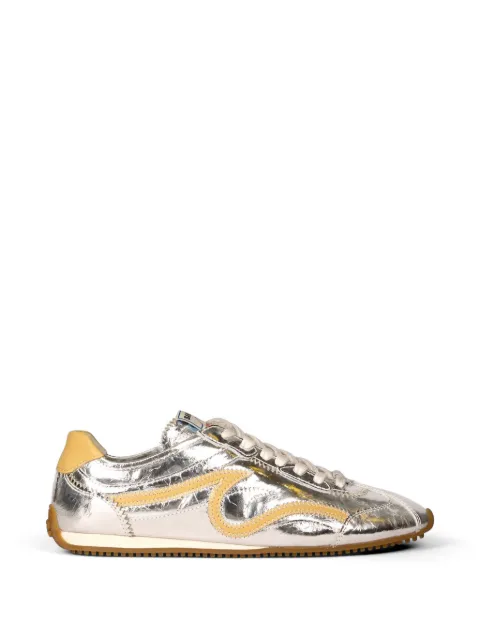 SANDRO Light Wave metallic sneakers Silver SFACH01410