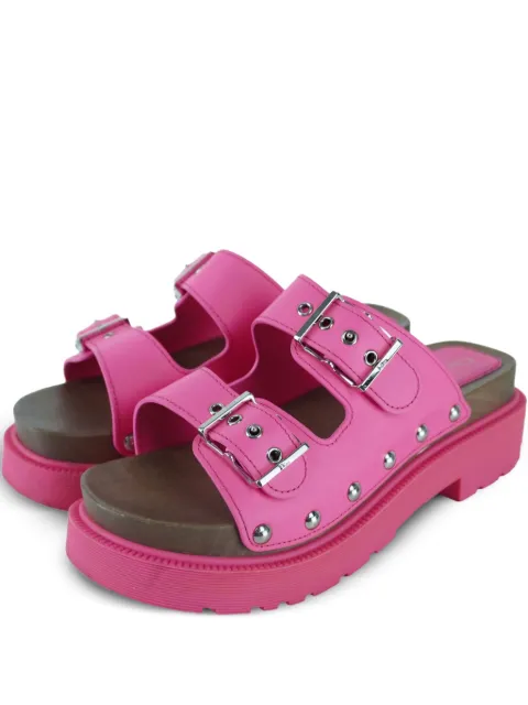 Christian Dior Pre-Owned leather platform sandals Pink 2054781
