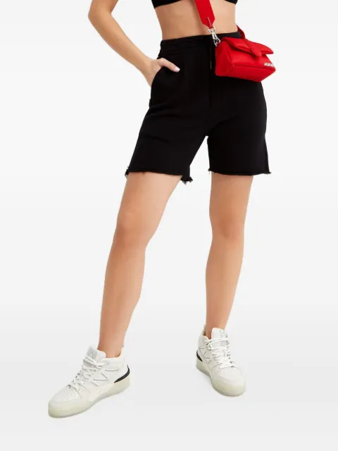 SEROYA Chris drawstring-waistband track shorts Black SR013432BLACK