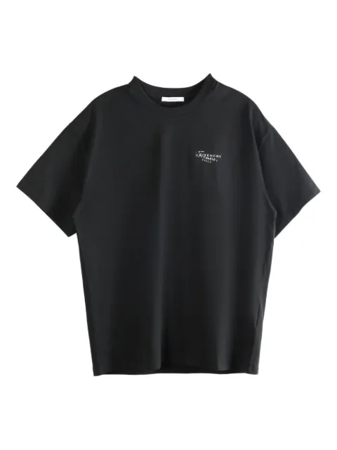 Givenchy front stamp-style graphic print T-shirt Black BM71NK3YSA