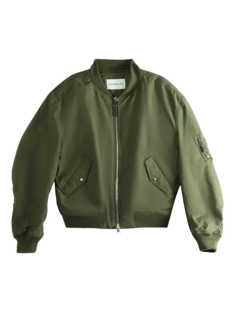 Givenchy zip pocket cotton jacket Green BM01FU164Z