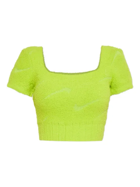 Nike square-neck short-sleeved top Yellow HV2770