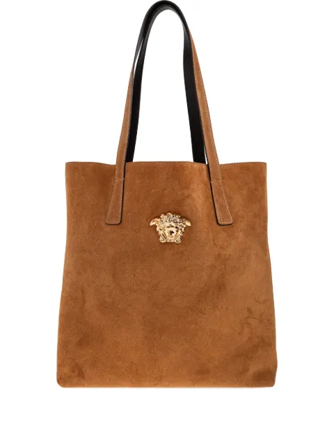 Versace La Medusa suede tote Brown 10200041A16193