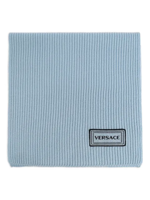 Versace wool knit scarf Blue 10232511A17242