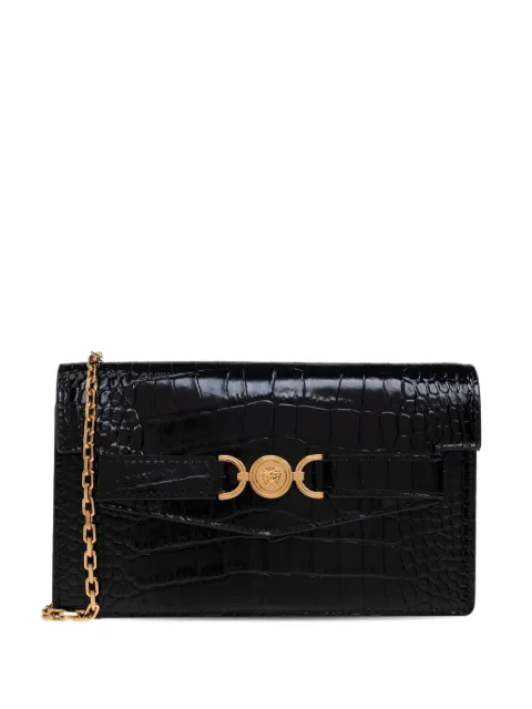 Versace Medusa '95 croc-effect clutch bag Black 10200751A08724