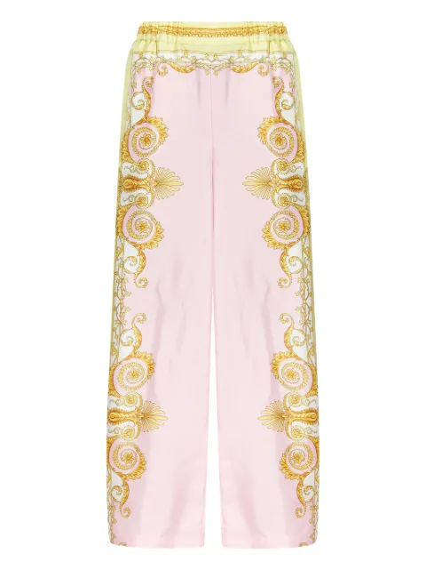 Versace barroco-printed trousers Pink 10209721A17158