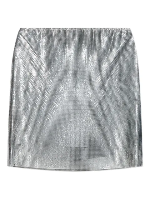 Versace sequin-embellished mini skirt Silver 10210191A12739