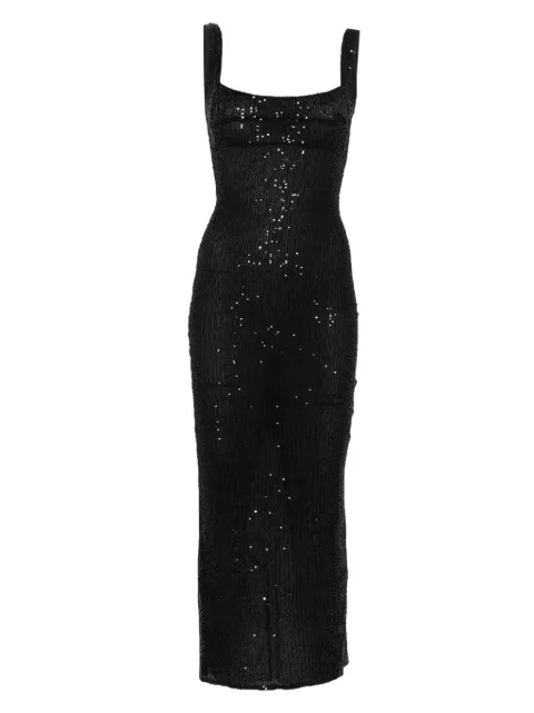 Atu Body Couture sequinned midi dress Black AT23250