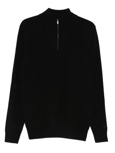 MC2 Saint Barth zip mock-neck sweater Black JERM002