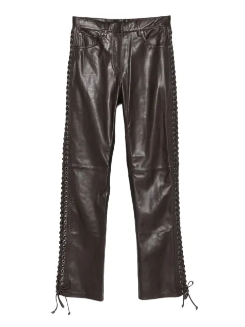 ROTATE BIRGER CHRISTENSEN eyelet-detail trousers Brown 1158191667
