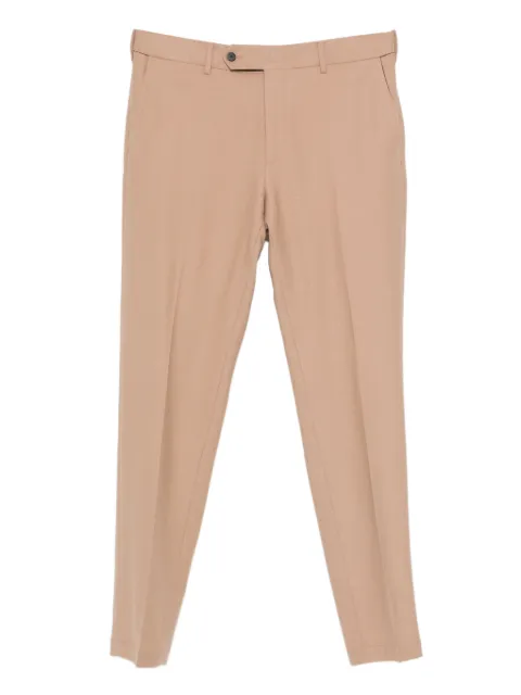 Cellar Door tapered-leg button wool trousers Brown WA110198