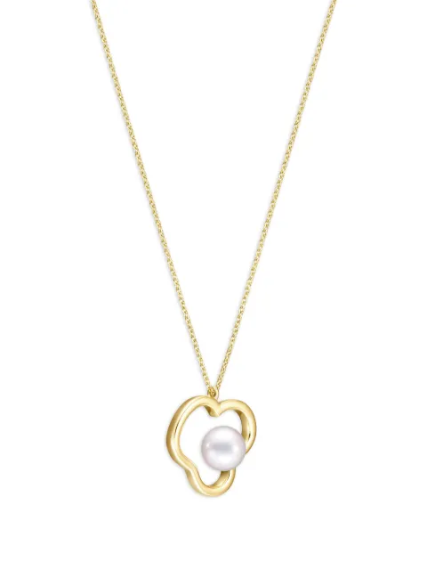 TASAKI 18K yellow gold Collection Line Chants signature Akoya pearl necklace Gold P17272Y
