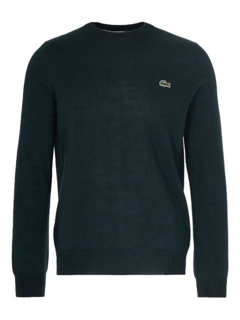 Lacoste logo-patch sweater Green AH3225YZP